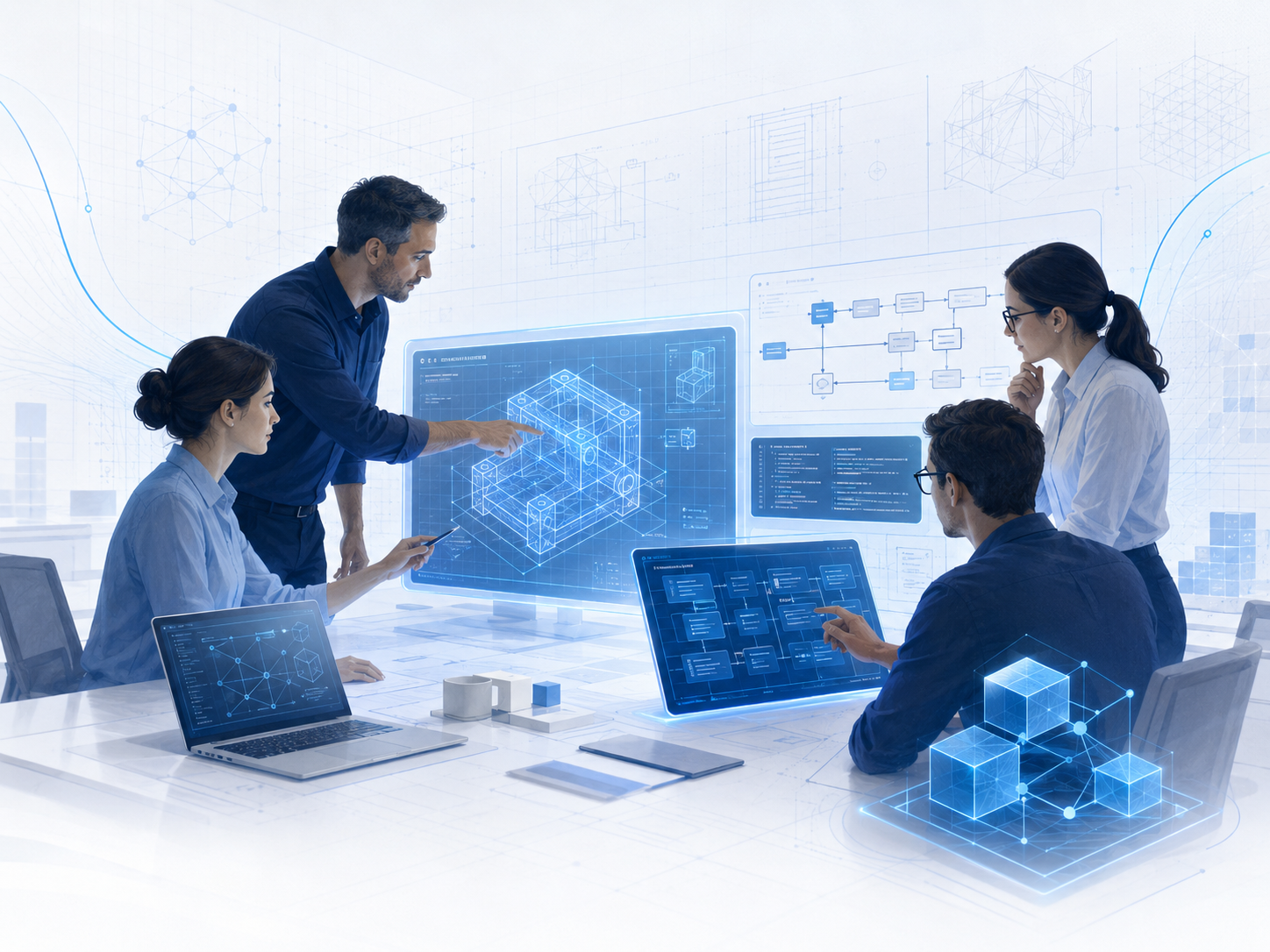 Codulon collaboration and technical planning illustration